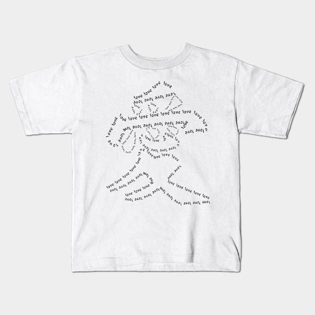 Kanji love Kids T-Shirt by hedehede